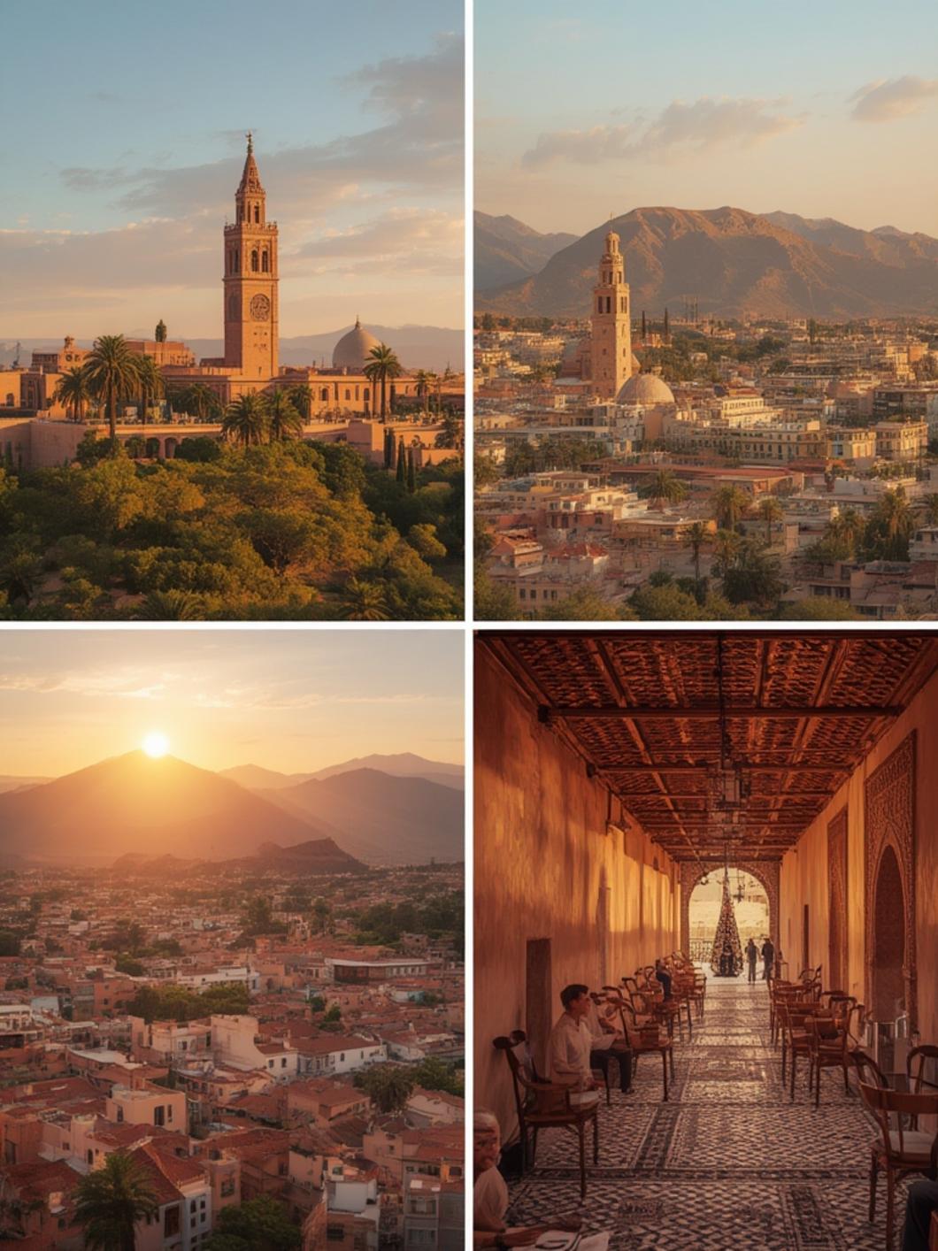 Marrakech gardens in spring