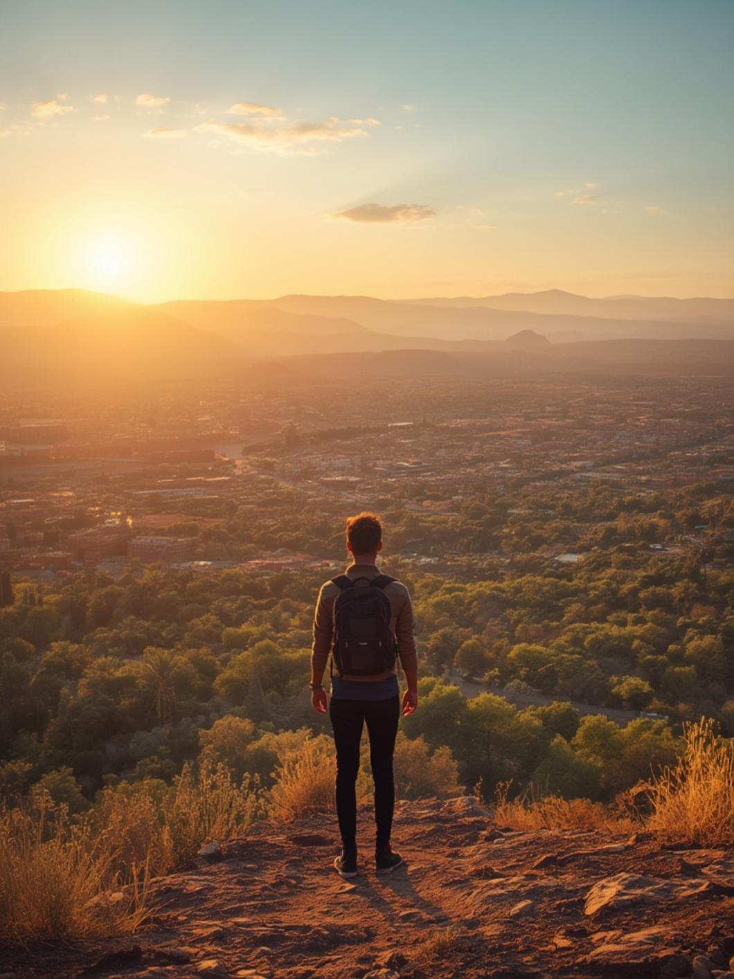 Jemaa el-Fnaa square at dusk
