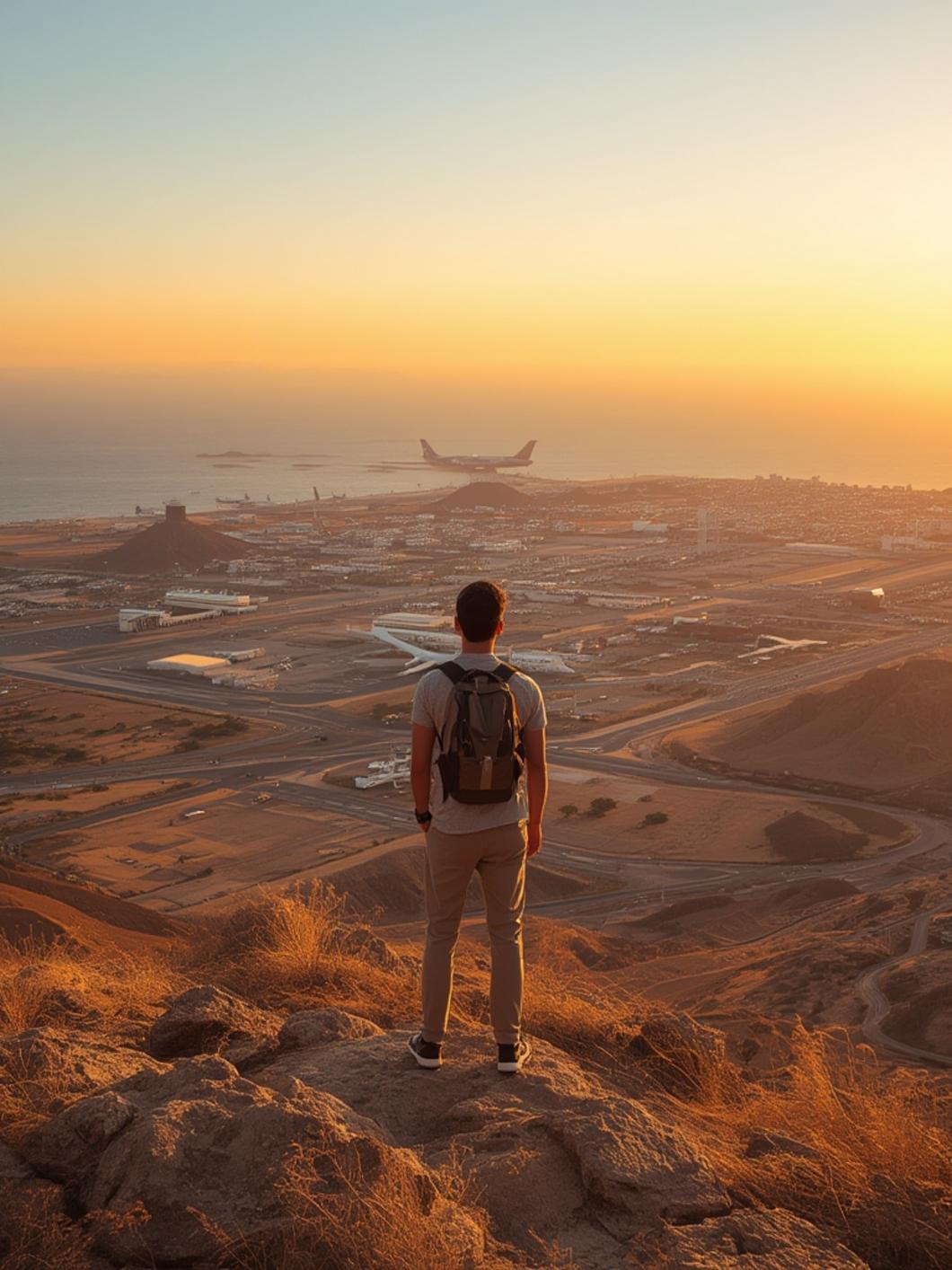Shuttle bus outside Agadir airport