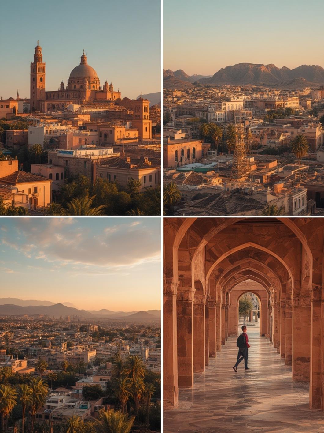 Marrakech's rooftop views at sunset