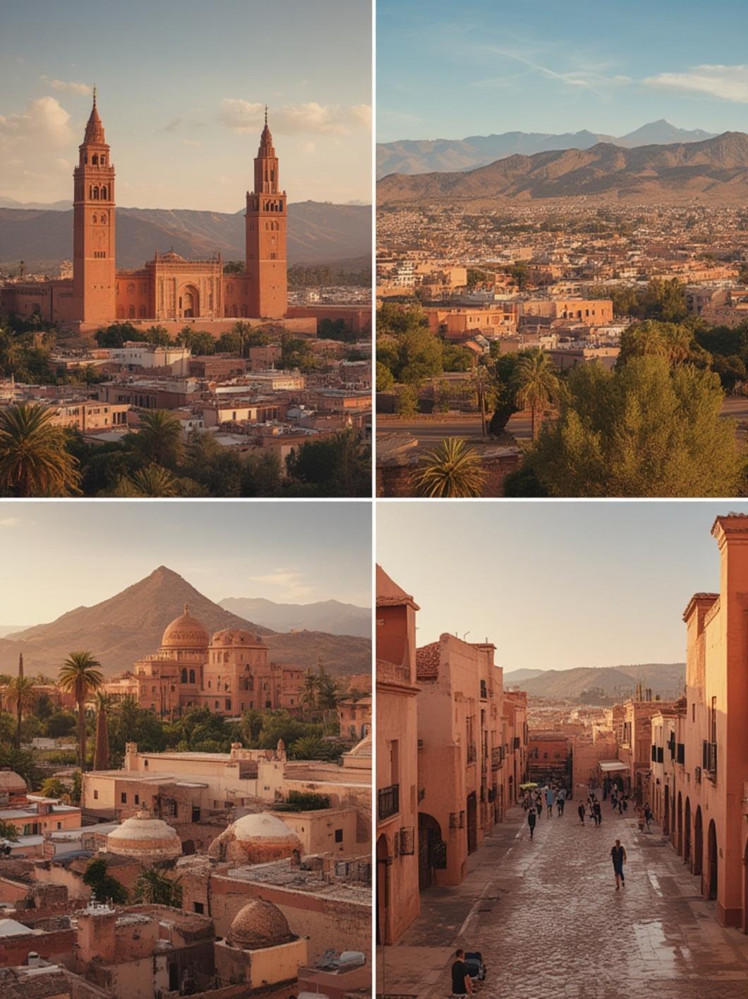 Bustling Marrakech square