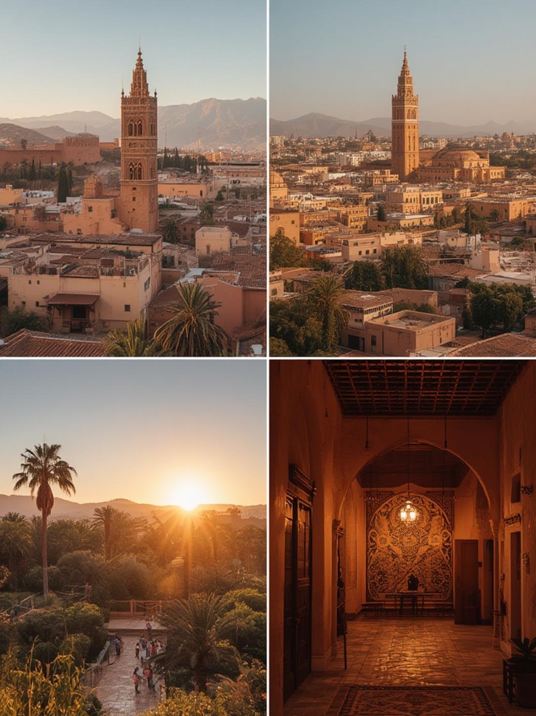 Morning light over Marrakech rooftops